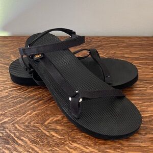 Teva Black Original Universal Slim Sandal
